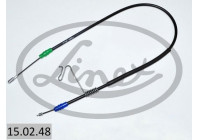Traction cable, parking brake