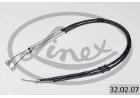 Traction cable, parking brake