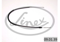 Traction cable, parking brake