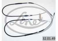 Traction cable, parking brake