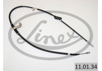 Traction cable, parking brake