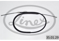 Traction cable, parking brake