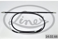 Traction cable, parking brake