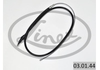 Traction cable, parking brake