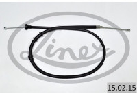 Traction cable, parking brake