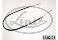 Traction cable, parking brake