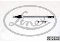 Traction cable, parking brake