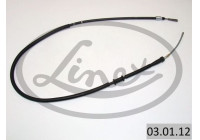 Traction cable, parking brake