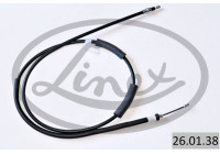 Traction cable, parking brake