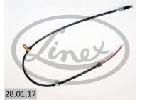 Traction cable, parking brake