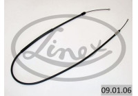 Traction cable, parking brake