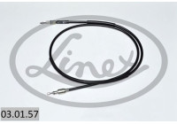 Traction cable, parking brake