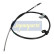 Traction cable, parking brake