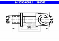 Holder, brake lines