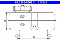 Compensation reservoir, brake fluid