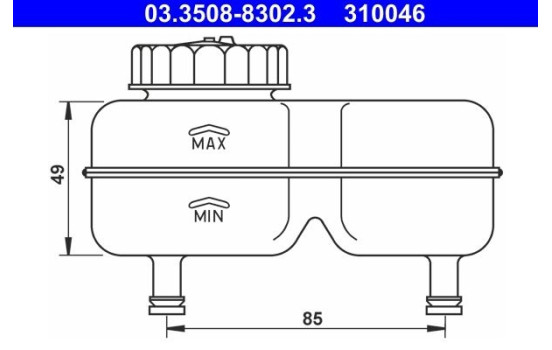 Compensation reservoir, brake fluid