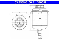 Compensation reservoir, brake fluid