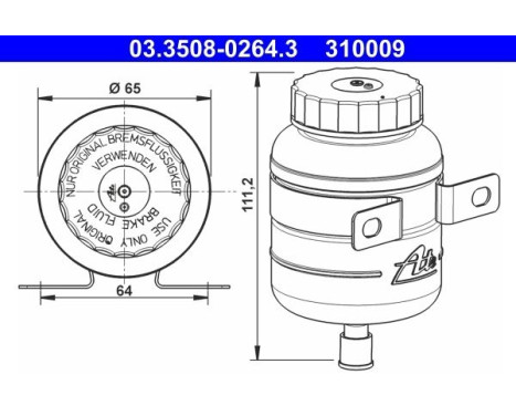 Expansion Tank, brake fluid