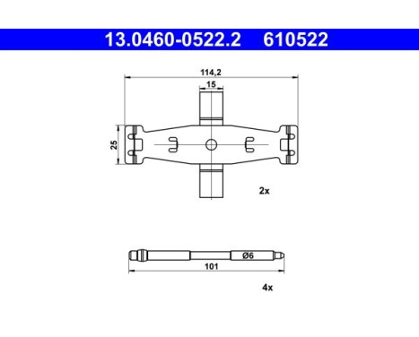 Accessory Kit, Disc Brake Pad