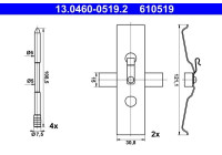 Accessory kit, disc brake pad