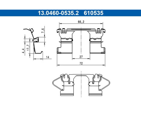 Accessory kit, disc brake pad, Image 2