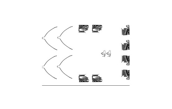 Accessory Kit, disc brake pads, Image 2
