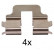 Accessory Kit, disc brake pads