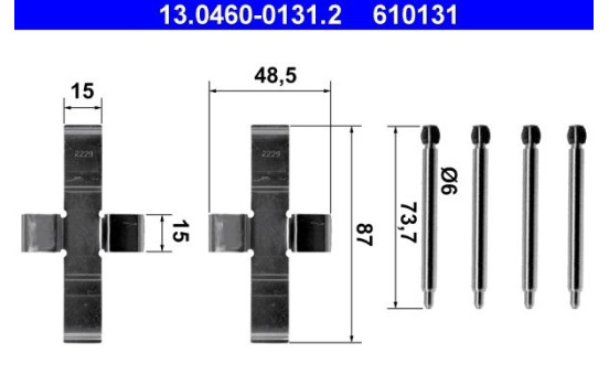 Accessory Kit, disc brake pads