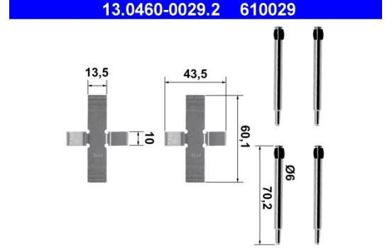 Accessory Kit, disc brake pads, Image 3