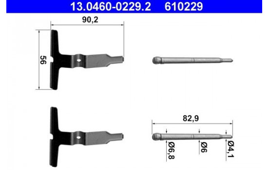 Accessory Kit, disc brake pads