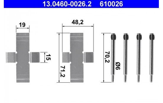 Accessory Kit, disc brake pads