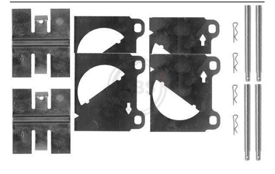 Accessory Kit, disc brake pads, Image 3