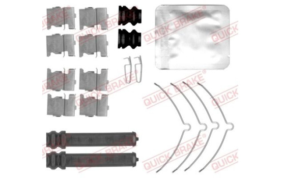 Accessory set, disc brake pad
