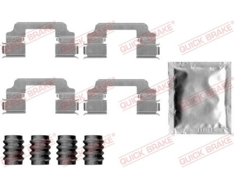 Accessory set, disc brake pad