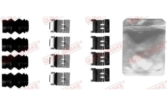 Accessory set, disc brake pad