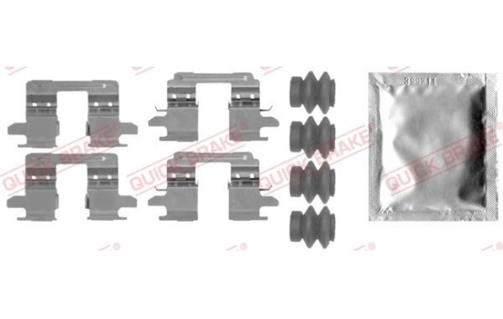 Accessory set, disc brake pad