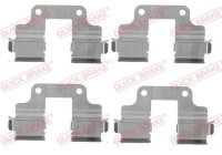 Accessory set, disc brake pad
