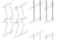 Accessory set, disc brake pad