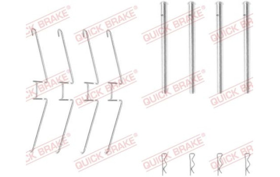 Accessory set, disc brake pad