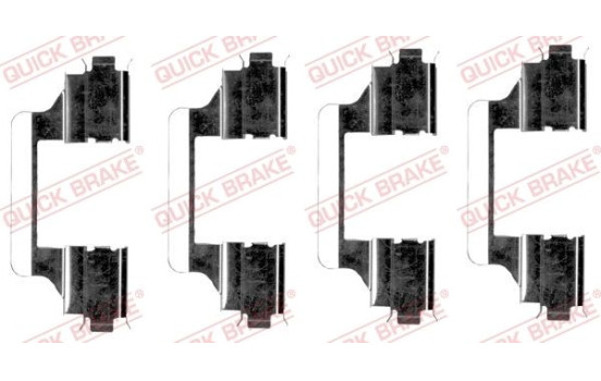 Accessory set, disc brake pad