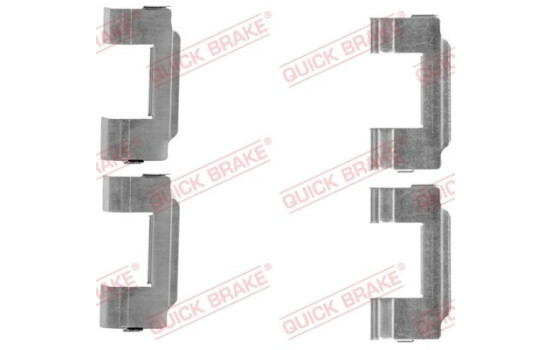 Accessory set, disc brake pad