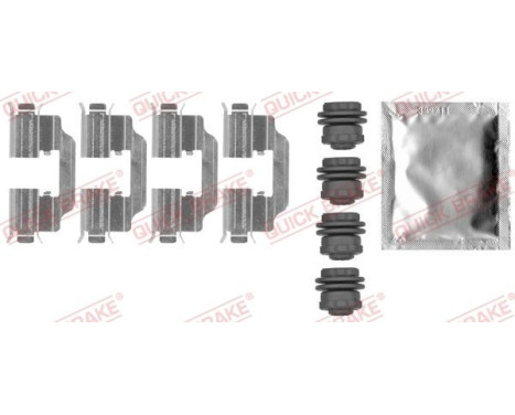 Accessory set, disc brake pad