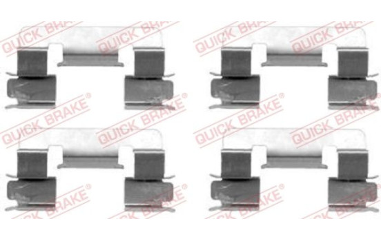 Accessory set, disc brake pad