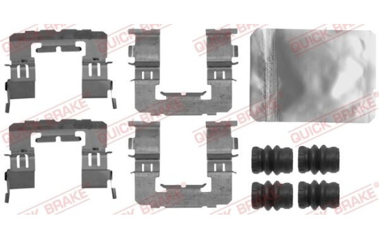 Accessory set, disc brake pad