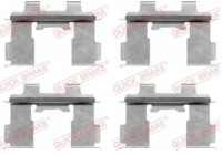 Accessory set, disc brake pad