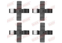 Accessory set, disc brake pad