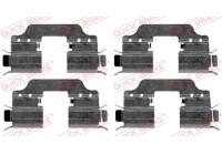 Accessory set, disc brake pad