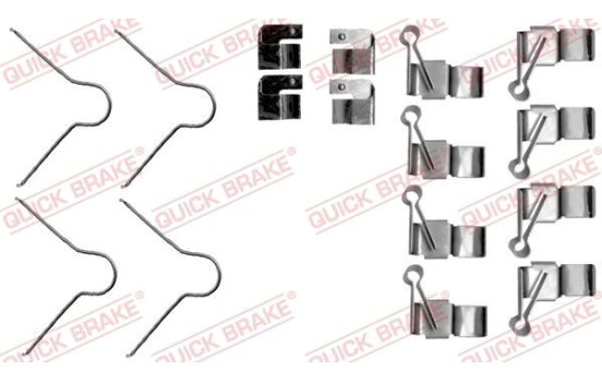 Accessory set, disc brake pad