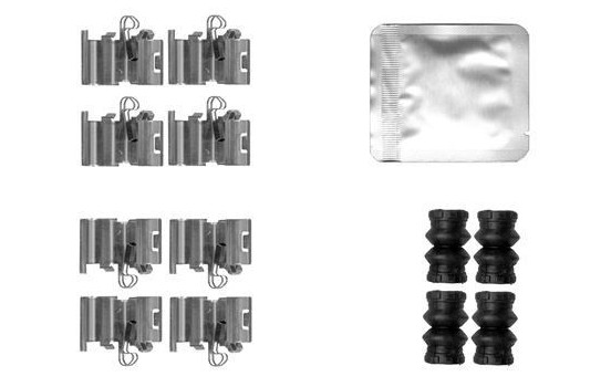 Accessory set, disc brake pad