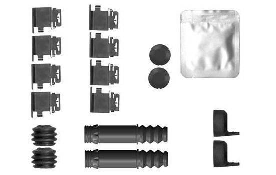Accessory set, disc brake pad